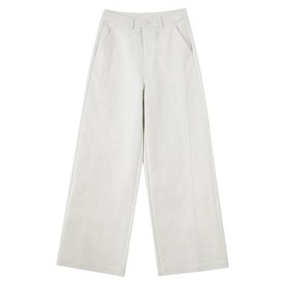 卡其色阔腿裤女春秋季2025新款