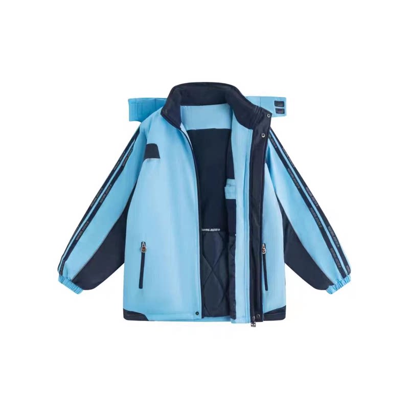 南宁冬季校服防寒服防水加绒外套