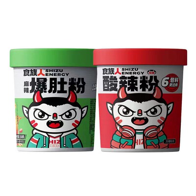 冲泡桶装麻辣爆肚粉食族人