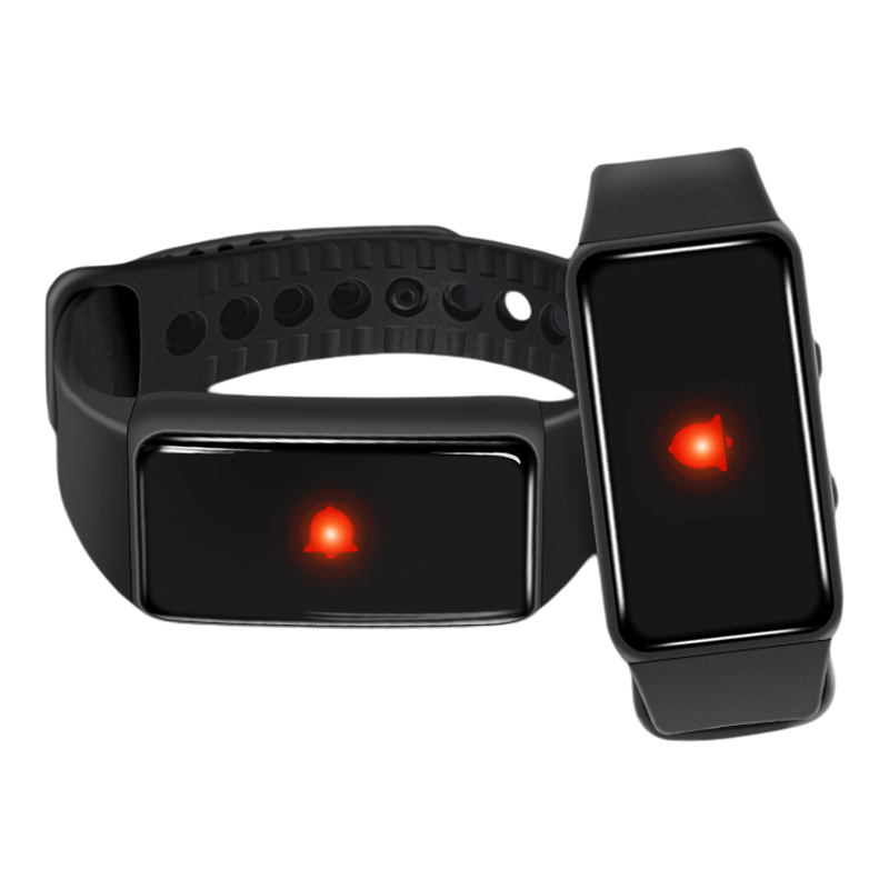 Singcall/迅铃 一键紧急报警 无线呼叫报警器套装遥控震动手环