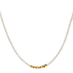 碎银子天然小米珠珍珠项链女颈链锁骨链巴洛克小众徐若晗爱你同款