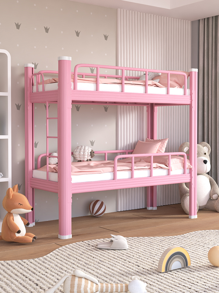 午托班上下铺床儿童上下床小学生双层床幼儿园高低床上下铺铁艺床