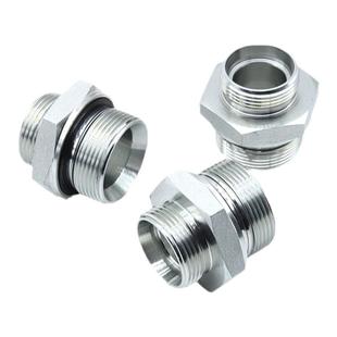 伊顿永华标准24度锥液压过渡接头卡套式端直通管接头1CB 油管接头