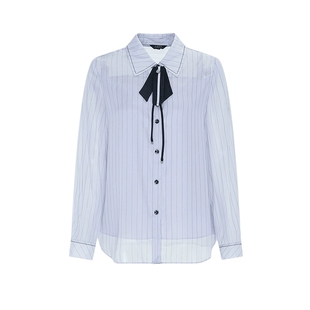 莱芙·艾迪儿商场同款春季新品长袖上衣休闲减龄女士衬衣