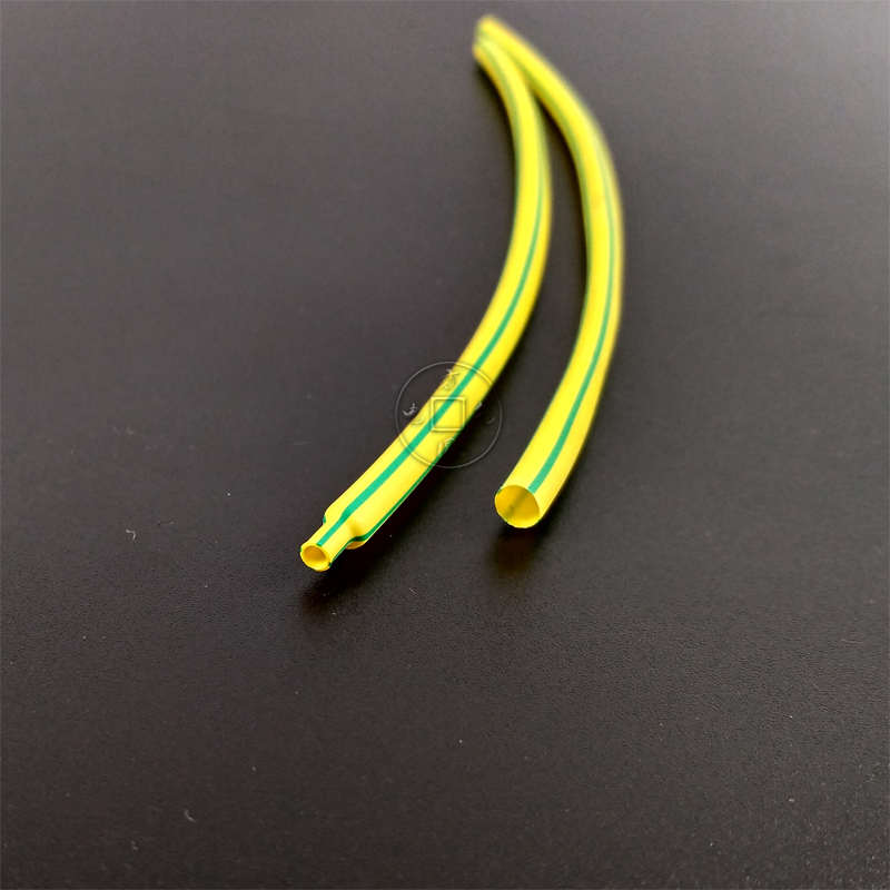 1KV黄绿色热缩管 绝缘套管 地线标识2mm 4 6 8 10 双色 接地 包邮
