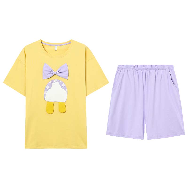 可爱少女夏季纯棉家居服睡衣