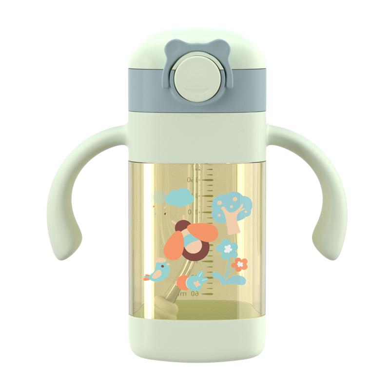 吸管杯兒童喝奶1歲以上奶瓶2一3歲學(xué)飲ppsu耐摔大寶寶6個(gè)月防漏水