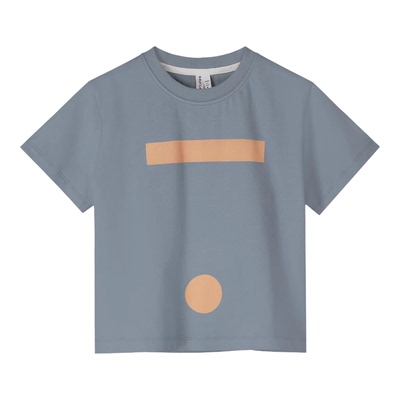 6折 Little现货 荷兰gray label SS26儿童有机棉短袖宽松T恤短裤