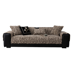 毛绒沙发垫四季固定防滑加厚沙发盖布轻奢高级感简约现代保暖套罩