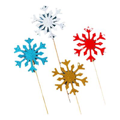 亚克力雪花插牌奇遇烘焙蛋糕装饰