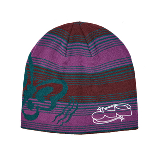 theMADHATcher 「Music And Dance 」蝶影条纹针织帽Y2K千禧冷帽