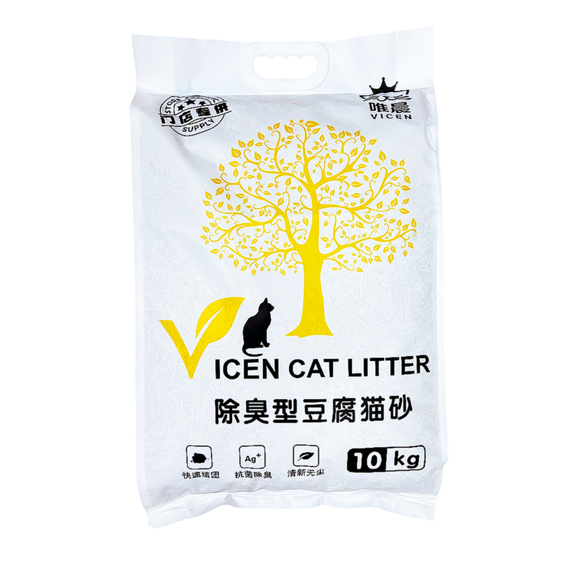 正品唯晨豆腐貓砂10kg大包奶香貓沙綠茶除臭無(wú)塵可快速結(jié)團(tuán)20斤
