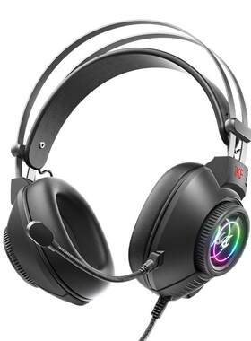 iKF G11有线游戏电竞头戴耳机usb7.1声道带麦RGB灯三角洲无畏契约