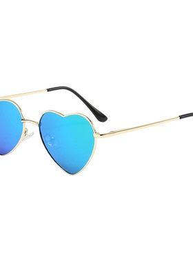 时尚酷炫爱心太阳镜女潮流朋克风心形眼镜派对走秀节日氛围眼镜