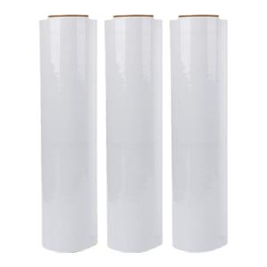乳白色缠绕膜50CM宽PE拉伸膜蓝色打包膜物流批发工业用大卷包装膜