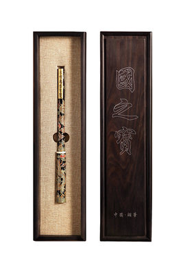 问心堂描金彩绘兔毫毛笔礼盒