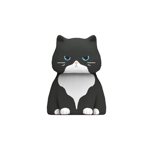 手工木雕好运招财小猫咪桌面摆件暹罗三花治愈系创意生日礼物送人