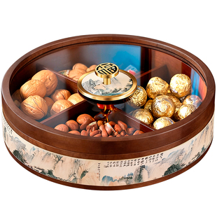 2025新款干果盘盒客厅茶几家用零食糖果收纳高端精致高颜值水果盘