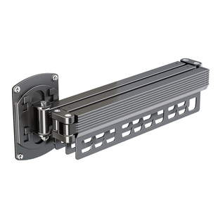 隐形折叠晾衣架阳台家用壁挂式室内飘窗外晾衣杆免打孔晒被子神器