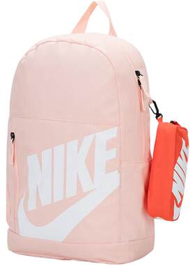 Nike耐克粉色双肩包25春季新款学生书包正品运动包男女大容量背包