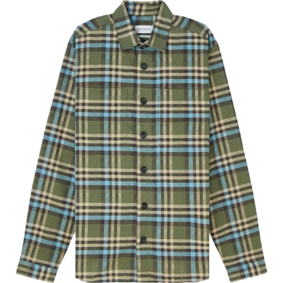 【折扣】Oliver Spencer男宽松格纹棉质衬衫