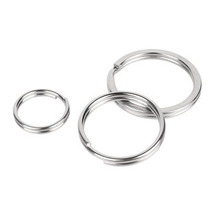 304不锈钢新款光圈圆形锁匙环加厚大小圆圈实用DIY汽车钥匙扣配件