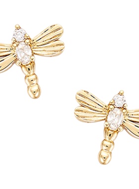 JFB法国进口蜻蜓少女感耳钉吊坠