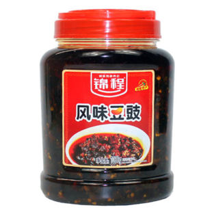 湖南特产锦程风味豆豉1000g黑豆鼓拌面辣酱下饭配菜