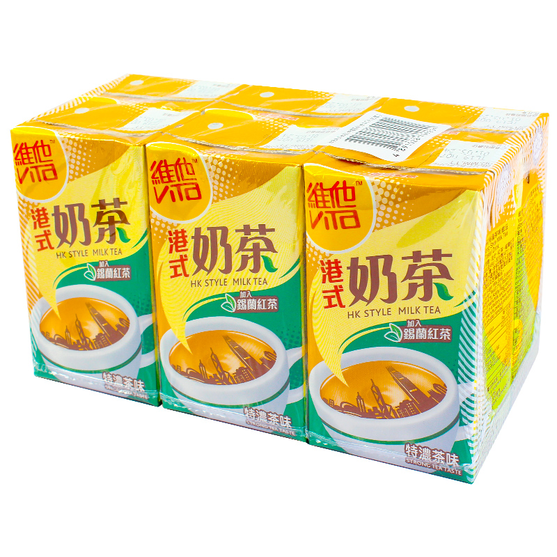 香港进口饮料 维他Vita 特浓茶味港式奶茶饮品港版食品零食茶饮料