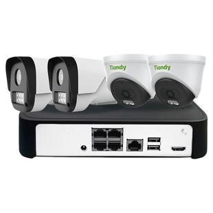 天地伟业监控摄像头POE套装摄影头室外全彩高清夜视家用手机远程