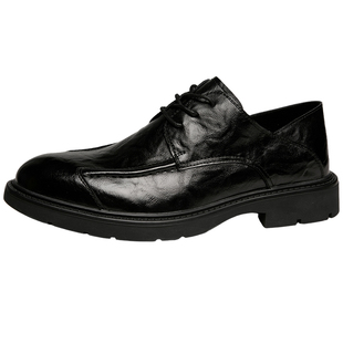 皮鞋男2026新款冬季休闲商务正装英伦风温州真皮高端结婚新郎男鞋