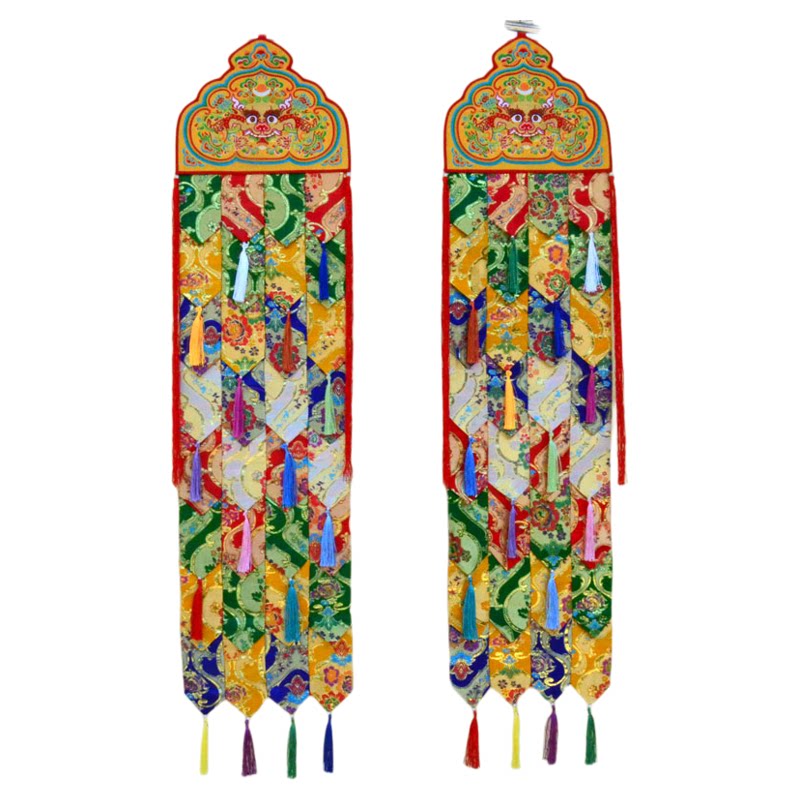 藏式佛幡居家墙面挂幡竖幡吉祥幡