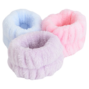 洁丽雅洗脸手腕带吸水防湿袖女防水护腕袖套洗漱洗手套手环袖2只