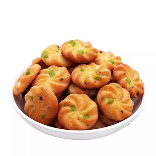 香葱曲奇整箱批发咸味饼干代餐零食散装小包装鲜葱油葱花葱香芝麻