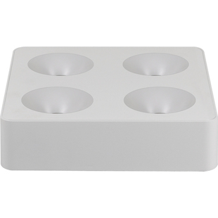 爱多辉四头明装射灯超薄无主灯设计客厅简约天花led斗胆灯吸顶式