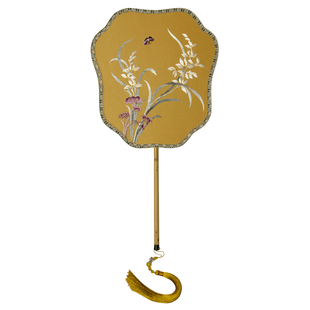 韵彩苏州扇子古风双面团扇结婚新娘刺绣手工苏绣汉服中式宫扇明制