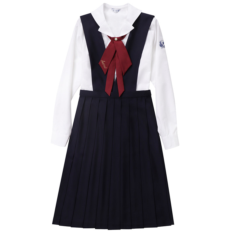 【栗下町】·栗子·店庆款现货原创正统JK制服护奶裙背心裙衬衫女