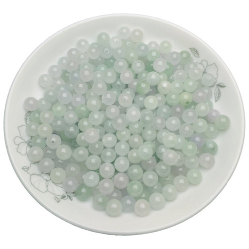 冰种巴山翠小配饰处理翡翠玉石转运珠平安扣散珠手编腰链手链配件