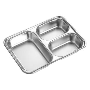 304不锈钢儿童分格餐盘卡通防摔加厚学生吃饭盘幼儿园分餐盘创意