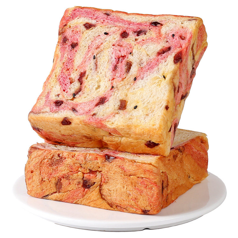 美味壹客蔓越莓厚切吐司早餐零添蔗糖整箱吐司代餐饱腹独立包装