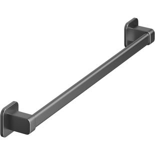 毛巾挂架卫生间置物架浴室毛巾单杆厕所洗手间壁挂架子免打孔渔将