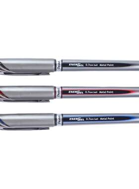日本（Pentel）派通速干中性笔签字笔学生考试水笔0.7mm BL27办公商务办公用品黑色水笔官方旗舰店