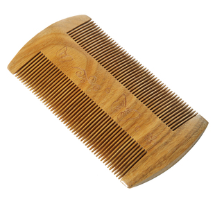 白象常州梳篦天然绿檀细齿木梳子香篦子虱子梳超密齿梳去头屑家用