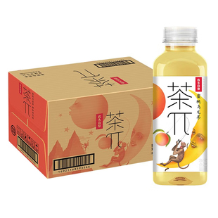 农夫山泉茶派π茶饮料茶兀蜜桃乌龙茶500ml*15 柠檬红茶混装
