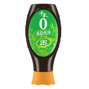 千禾蚝油0添加减盐26%挤挤瓶火锅调料调味提鲜蚝汁旗舰店正品555g