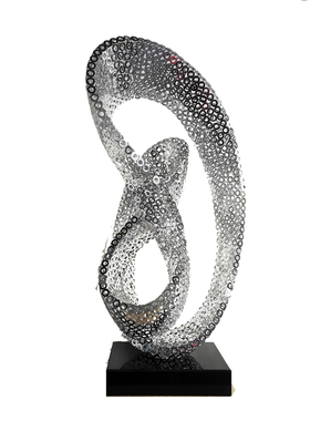 装饰品雕塑摆件大微不锈钢艺术品