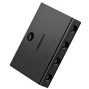 绿联同步器4口/8口kvm物理多开控制键鼠键盘鼠标usb两口四口共享分屏穿屏切换器多台手机电脑适用搬砖dnf游戏