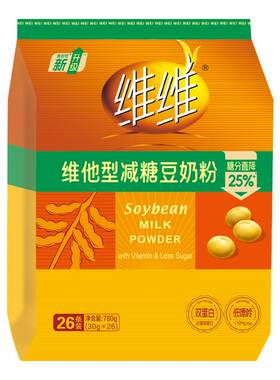 【秒杀】维维减糖25%豆奶粉990高蛋白营养速溶代早餐冲饮官方正品