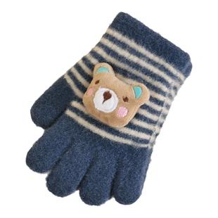 儿童五指手套秋冬季男童保暖女宝宝防冻婴幼儿小孩可爱卡通冬天棉