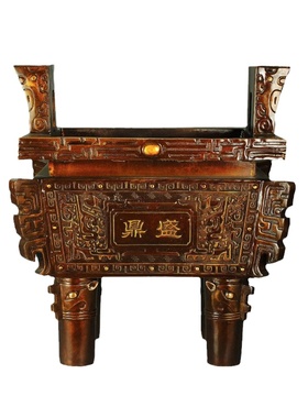 铜鼎摆件鼎盛千秋客厅办公室装饰